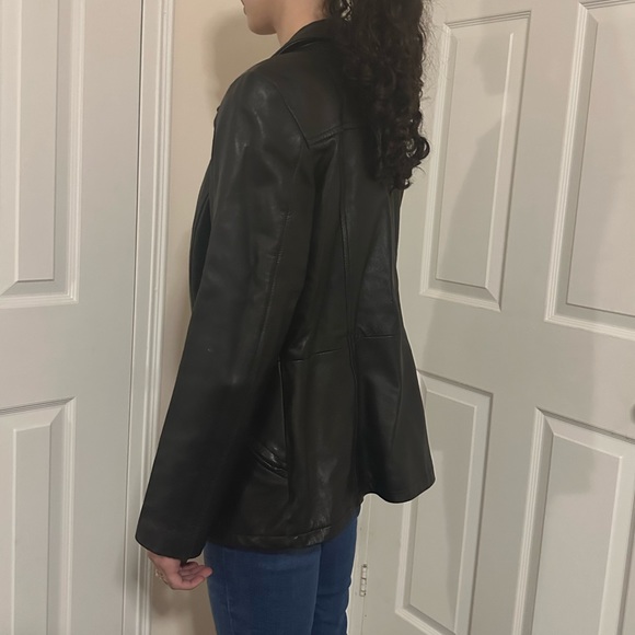 Danier Black Vintage Leather Jacket - Picture 7 of 7